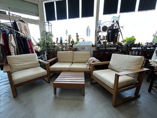 Conjunto Jardín IKEA HATTHOLMEN - Madera Eucalipto