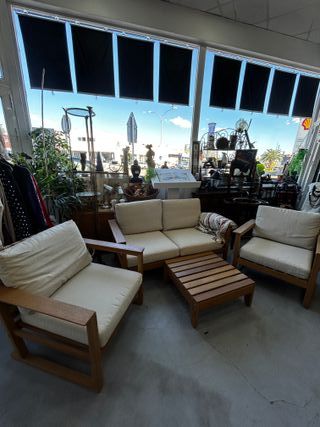 Conjunto Jardín IKEA HATTHOLMEN - Madera Eucalipto