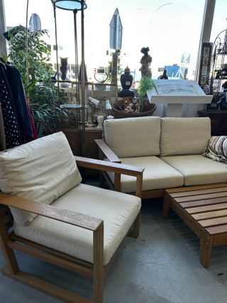 Conjunto Jardín IKEA HATTHOLMEN - Madera Eucalipto