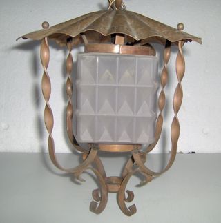 applique lampada a muro parete in rame rossa - 2 P