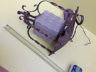 applique lampada a muro parete in rame rossa - 2 P