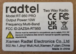 Walkie Radtel RT-950 PRO