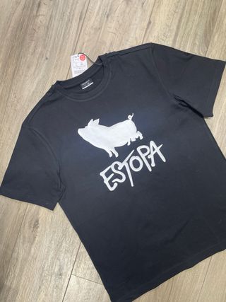 Camiseta Estopa Negra Talla L