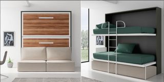 LITERA ABATIBLE CON SOFA INCORPORADO NOVA.