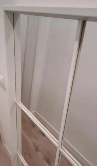 Espejo blanco estilo ventana