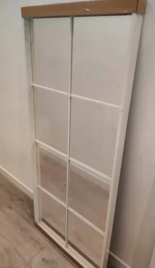 Espejo blanco estilo ventana