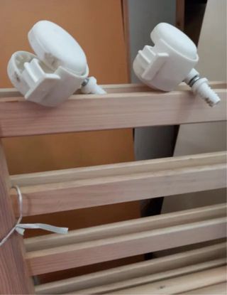 Cuna de bebé madera clara