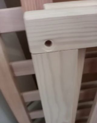 Cuna de bebé madera clara