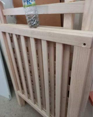 Cuna de bebé madera clara
