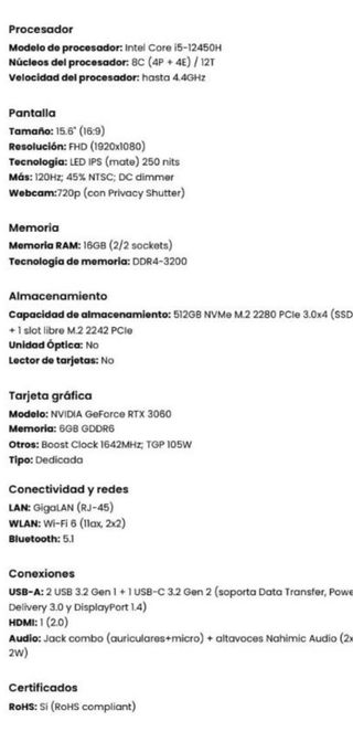 Lenovo IdeaPad Gaming 3 i5 12th Gen RTX 3060