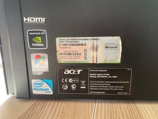 Torre PC Acer Nera e Argento