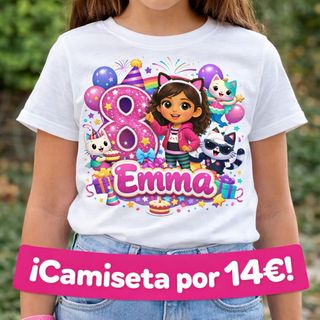 Camiseta personalizada Emma 8 años