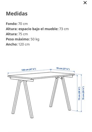 Escritorio Ikea Trotten practicamente sin uso