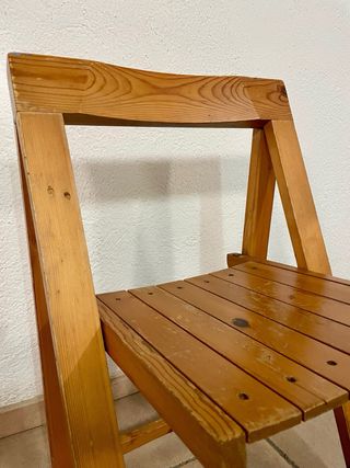 Silla plegable madera estilo Trieste - A Restaurar