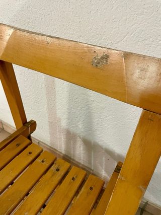 Silla plegable madera estilo Trieste - A Restaurar