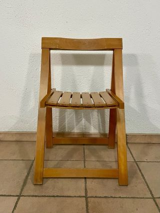 Silla plegable madera estilo Trieste - A Restaurar