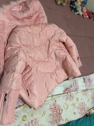 Giubbino donna rosa con pelliccia