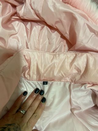 Giubbino donna rosa con pelliccia