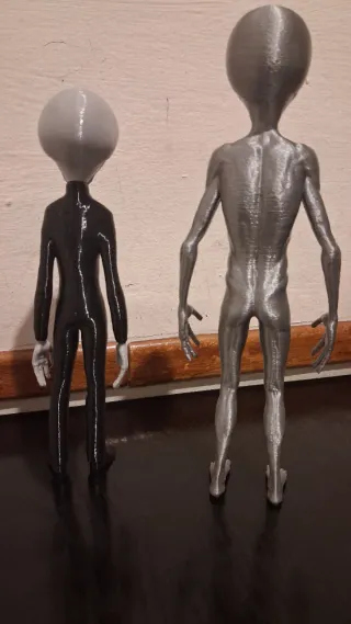 Pareja Figuras Alienígena Gris