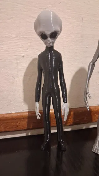 Pareja Figuras Alienígena Gris