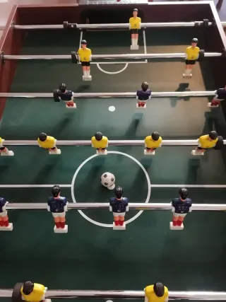 Mesa multijuegos con billar, hockey y futbolín