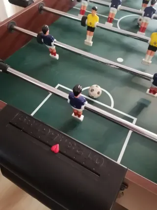 Mesa multijuegos con billar, hockey y futbolín