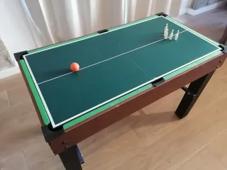 Mesa multijuegos con billar, hockey y futbolín