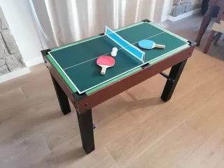 Mesa multijuegos con billar, hockey y futbolín