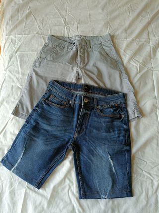 Lotto 6 jeans bermuda uomo taglia XS/S 42 cargo