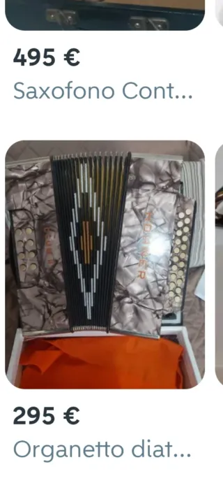 organetto 8 bassi 25 voci Tonalità do/FA.honner .