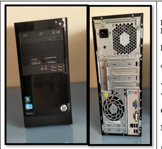 Ordenador Sobremesa HP Negro