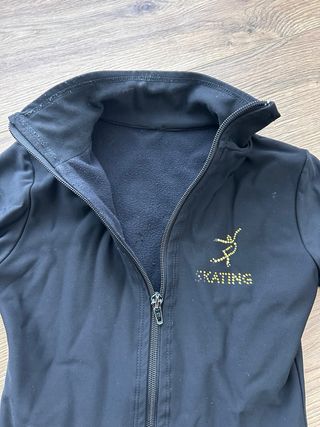 Chaqueta térmica patinaje con pedrería talla 8