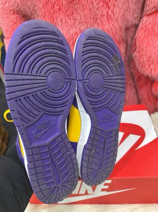 Scarpe Nike Dunk High Viola Giallo