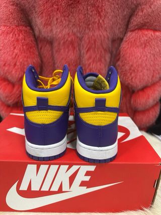 Scarpe Nike Dunk High Viola Giallo