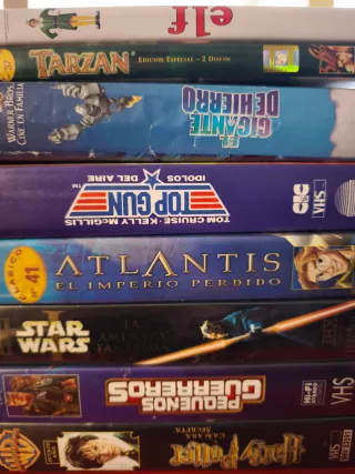 Lote 8 Películas VHS: Tarzán, Star Wars, Elf...