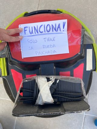 Monociclo eléctrico - rueda pinchada +Casco Shark