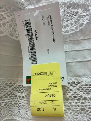 Enagua Fallera/Alicantina Blanca