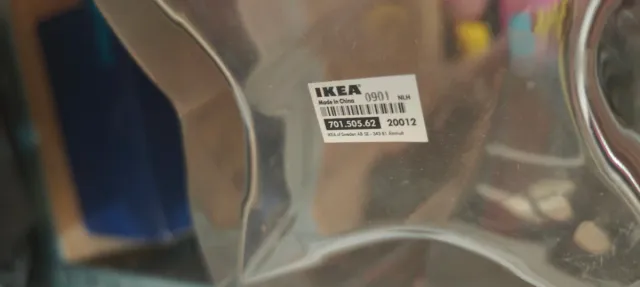 Jarrón de cristal transparente