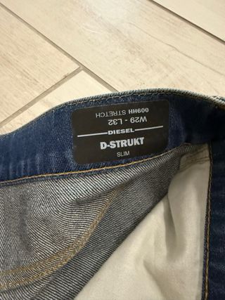 Jeans Diesel  D-strukt Skinny Fit Blu W-29 L-32