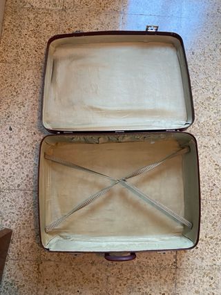 Maleta Vinychrom Roja Vintage