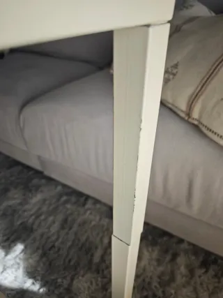 Mesa de forja Leroy Merlin cristal y madera