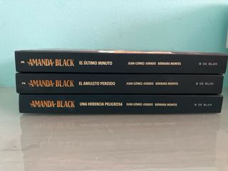 Tres primeros libros de la saga Amanda Black