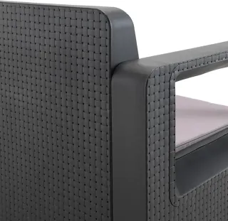 Shaf Venus Conjunto de Jardin Sofá + 2 Sillones