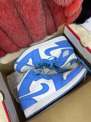 Scarpe Nike Air Jordan Mid Azzurro Bianco