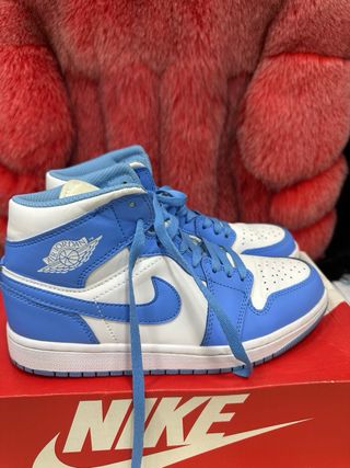 Scarpe Nike Air Jordan Mid Azzurro Bianco