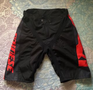 Pantalón Bicicleta Dainese Negro/Rojo Talla L