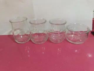 Tarros de vidrio Danone serigrafiados