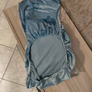 Cuscini per sedie con fiocchi blu