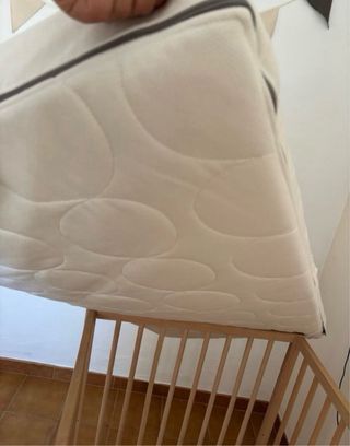Culla in legno IKEA + materasso di alta gamma