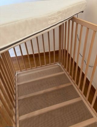 Culla in legno IKEA + materasso di alta gamma